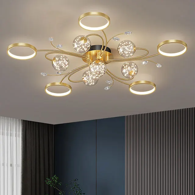 lamp and ceiling light set