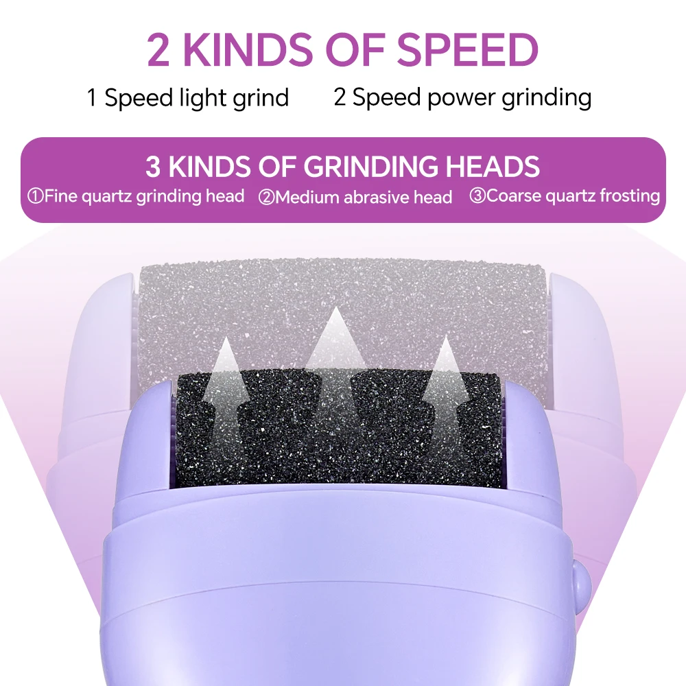 USB Charging Electric Callus Eliminator Foot Repair Device with Heel Removing Feature Skin Grinder Stone Callus Remover manufacture