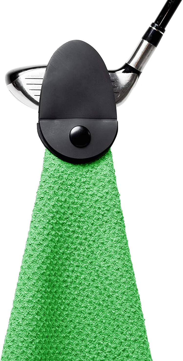 Custom Sublimation Printed Microfiber Waffle Weave Golf Towels With the Magnet and Hook manufacture