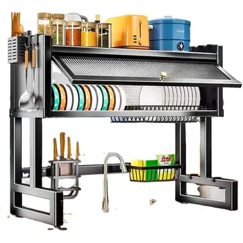Expandable Stackable Kitchen Cabinet Shelf Organizer, Counter Spice Racks, Multifunctional Storage Shelf for Kitchen, Bathroom