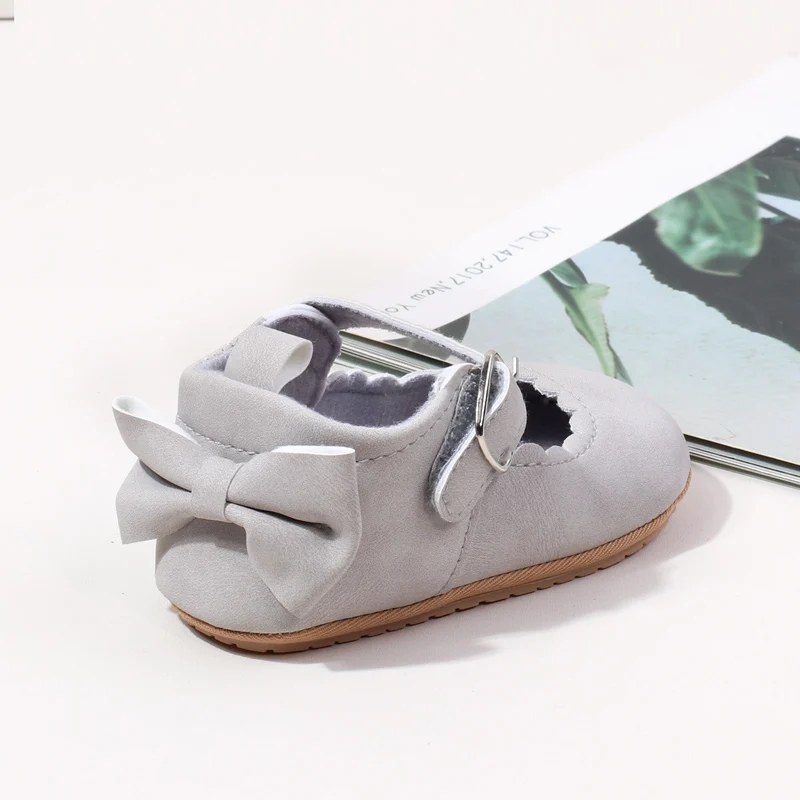 Factory Directly Beautiful Fancy Baby Girls Shoes Soft Sole Newborn Infant Shoes for Girls Cute Bowknot for Toddler Girls details