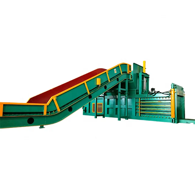 Horizontal Hydraulic Baler Machine for Cardboard Clothing Rag Plastic Caron Paper PET Bottle Woven Bag
