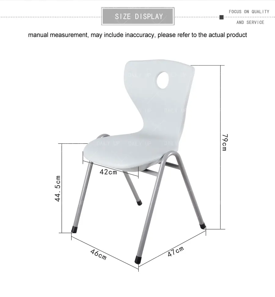 Stackable Household Chair With Thick Seat Metal Frame Office Chair Ergonomic Leisure Chair For Living Room Kitchen Dining