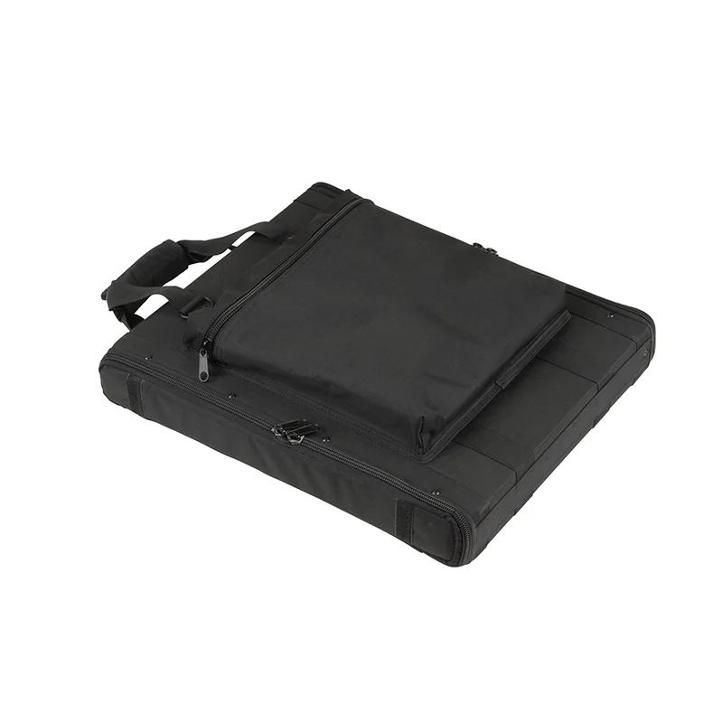 1u Soft Rack Case Steel Rails Heavy Duty Zippers Outer Pocket Rack Bag ...