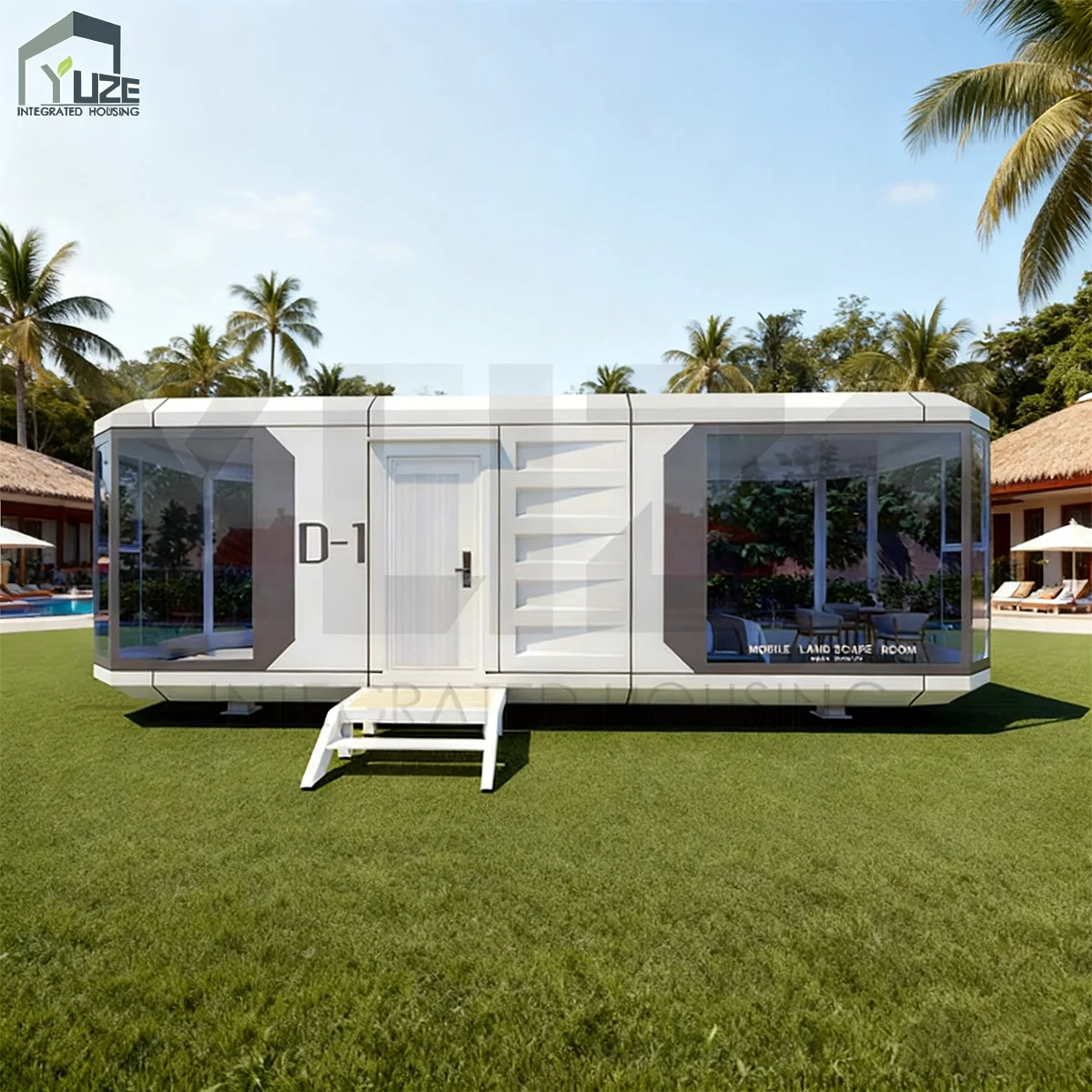Luxury Eco-Friendly Tiny Space Capsule Home Customizable Interior Exterior Prefab Office Cabin House