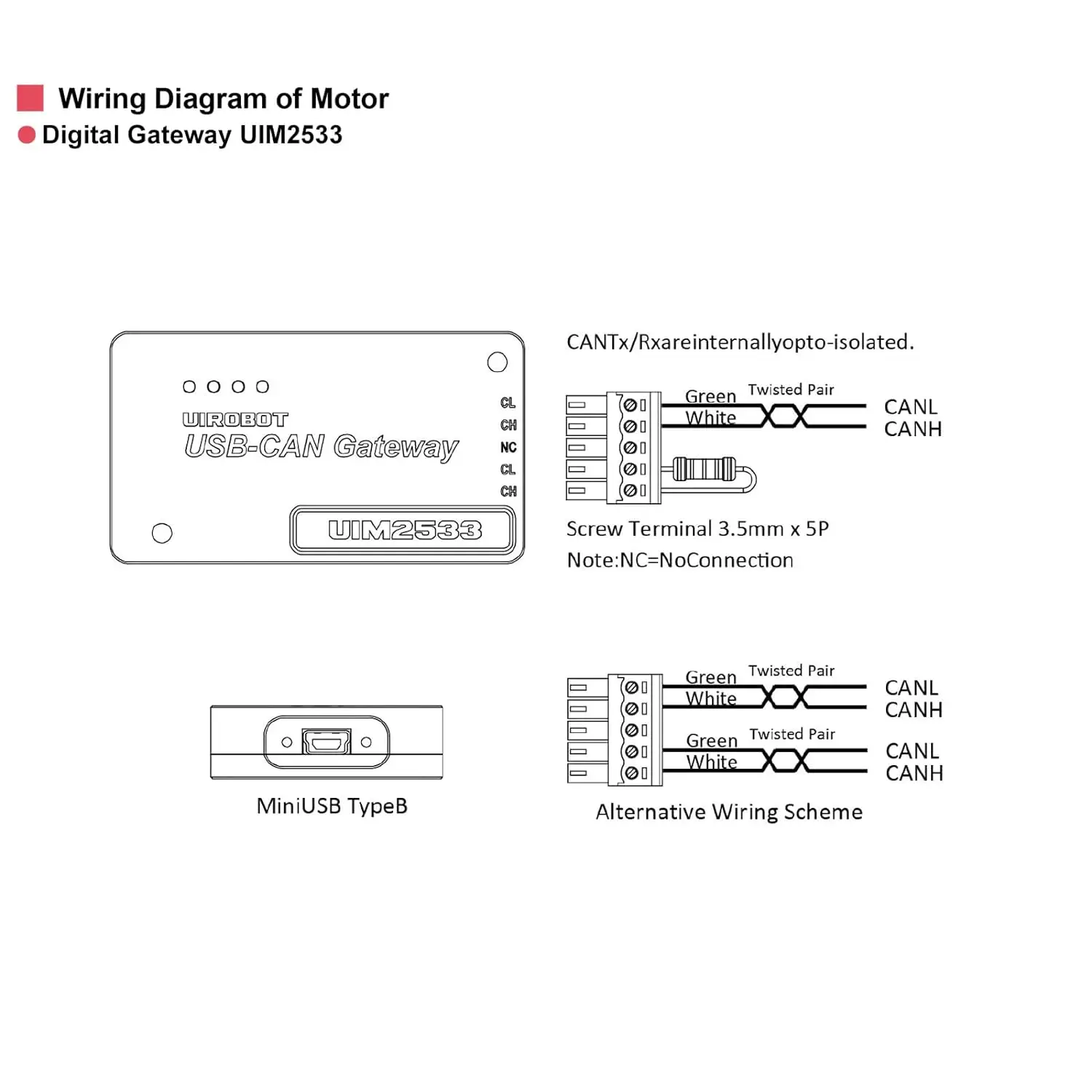 Low-profile Usb And Can Bus System Control Converter Gateway - Buy 