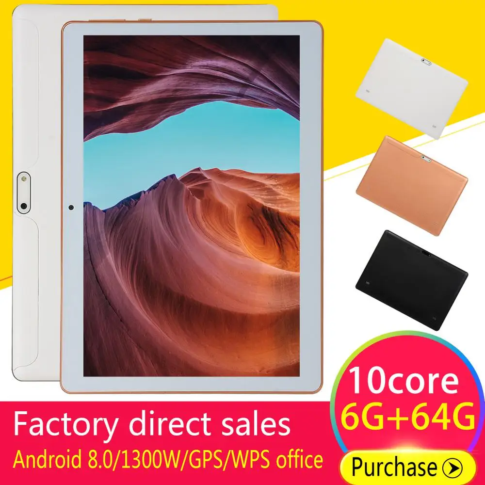 2021 new design Magnetic charging 6GB+64GB android 9.0 tablets PC  presentation equipment 10 inch android tablet+pc