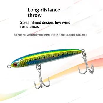 Stainless Steel Lure Long-Cast Sinking Pencil Bait Zigzag Swim Action Kingfish Grouper Spanish Mackerel Freshwater Fishing – Pencil – view 3