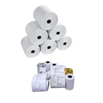 Competitive Prices 100% Wood Pulp Cash register paper 48GSM 55GSM 70GSM rolls thermal till rolls