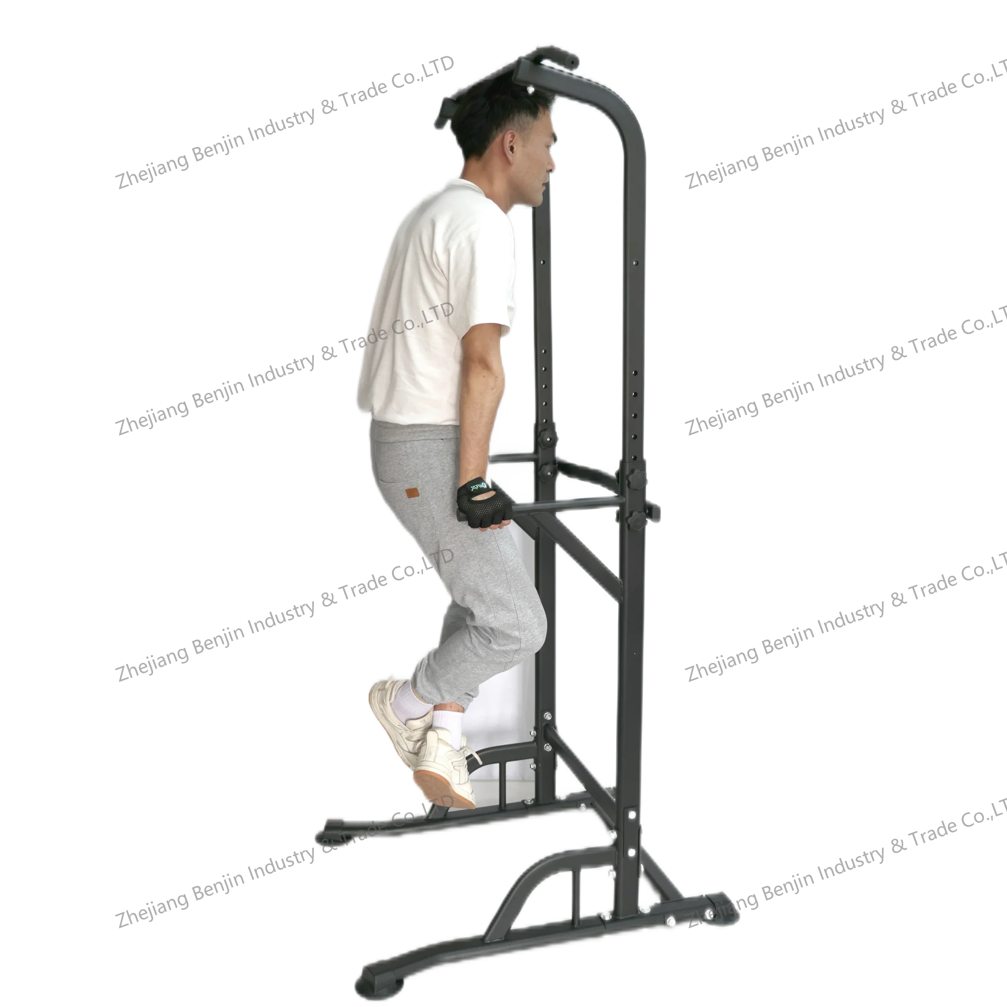 Pooboo Power Tower Pull Up Bar & Dip Station - Multi-Function Home Gym, 380 Lbs Capacity