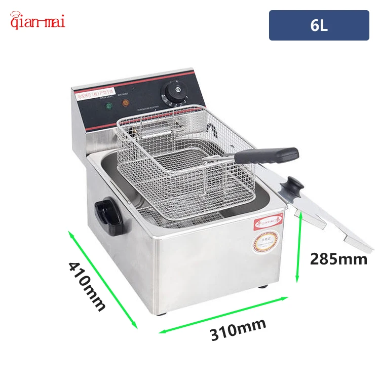 Electric Portable 6 L Chips Corn Dog Banana Fried Machine Commercial 	freidora Friteuse  Kfc Chicken Commercial  Deep Fryer