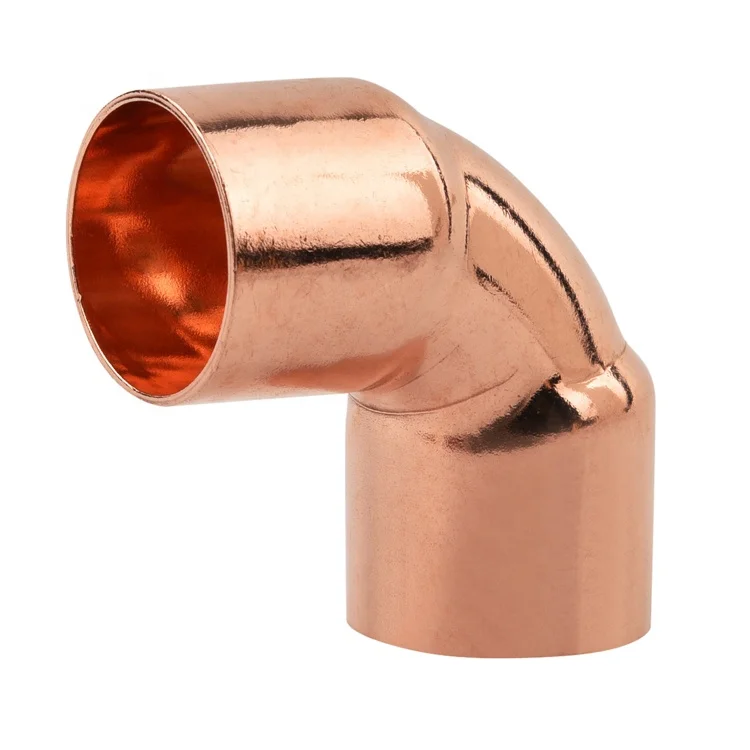 High Quality Plumbing HVAC Manufacturer  90 Degree Equal Elbow Copper Fitting