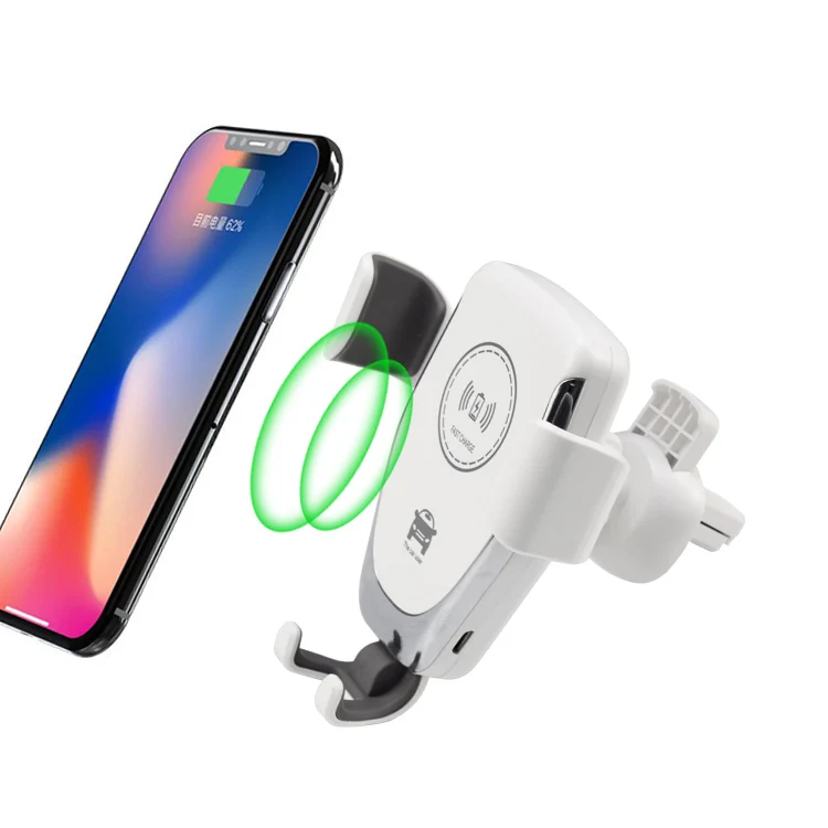10W  Fast Charging Auto-Clamping  Car Phone holder Compatible main mobile phone  car charger phone stand