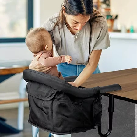 Multifunction Metal Baby Feeding Table Clamp Baby Chair Detachable Portable Baby Highchair Foldable Hook on High Chair