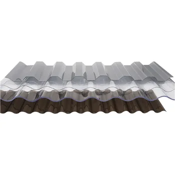 Factory sale cheap 0.8mm transparent corrugated polycarbonate solid sheet for skylight  roof