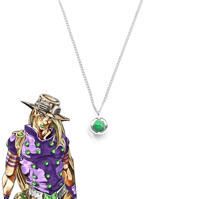 Anime Jojo Bizarre Adventure Run Gyro Zeppeli Pendant Necklace
