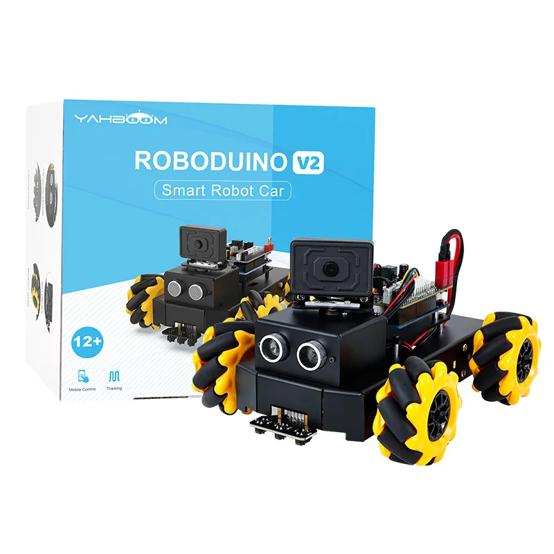 ROBOduino V2 スマートロボットカー Yahboom Roboduino V2STEMスマート障害物回避ロボットカー (WiFiカメラ