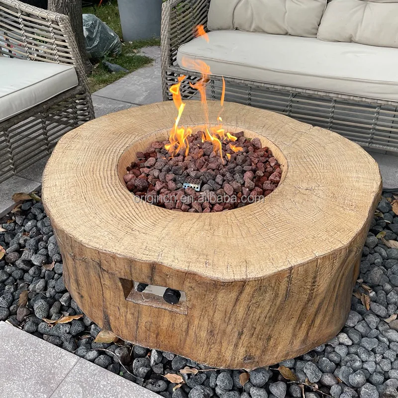 Explosion Proof Modern Patio Furniture Gas Fire Pit Table Patio