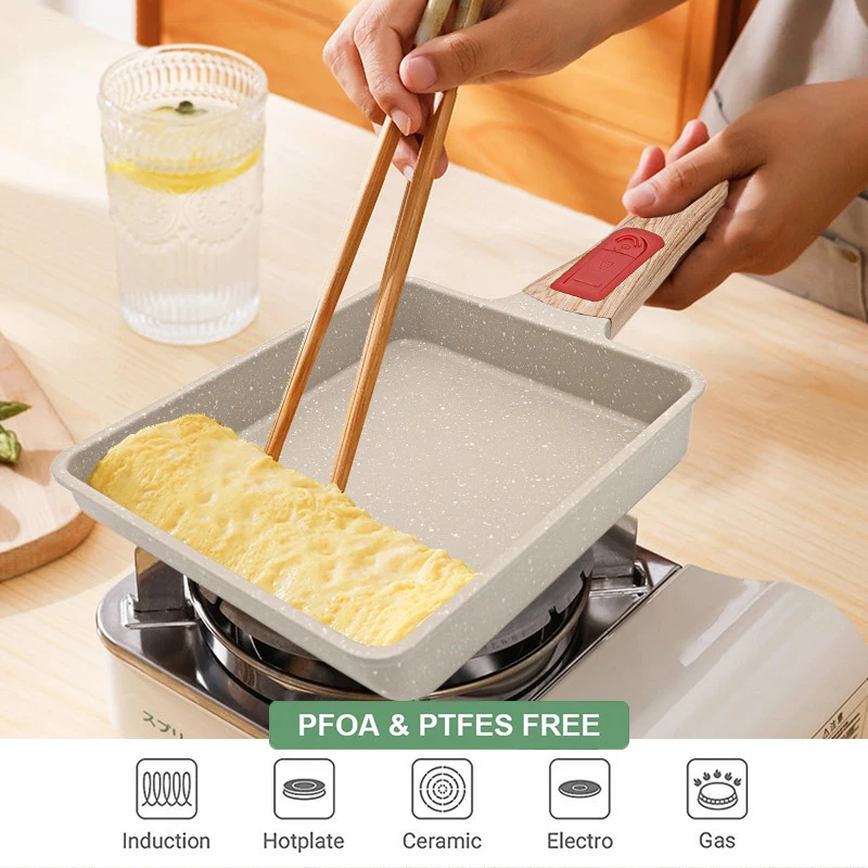 Japanese Cookware Omelette Tamagoyaki Pans Raclette Cheese Nonstick