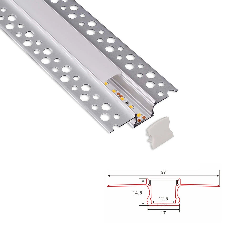 6000 Serie Aluminium LED-profielhoek voor heatsinkdecoraties en deuren CNC- en buigdienst T5 Temperatuur extrusie