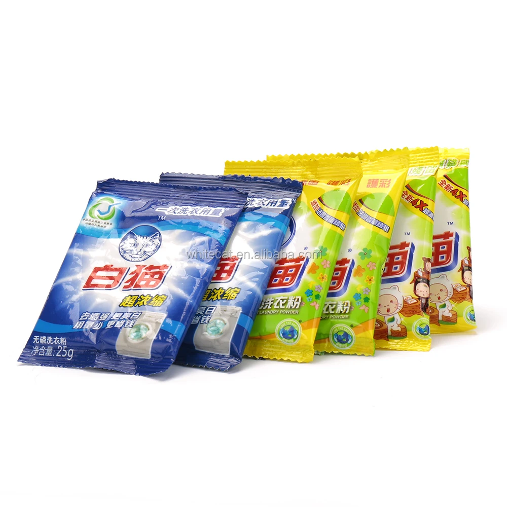 15g Popular Wholesale Cheap Eco-friendly Washing Powder Formula Detergent Washing Powder