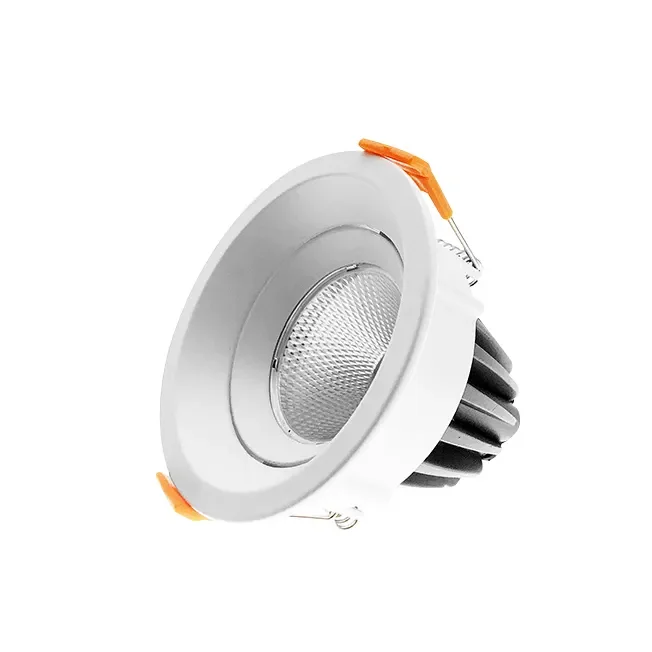 Custom CCT 2400K LED Downlight COB Dimmable Aluminum Housing Recessed LED Downlight for Hotel Project