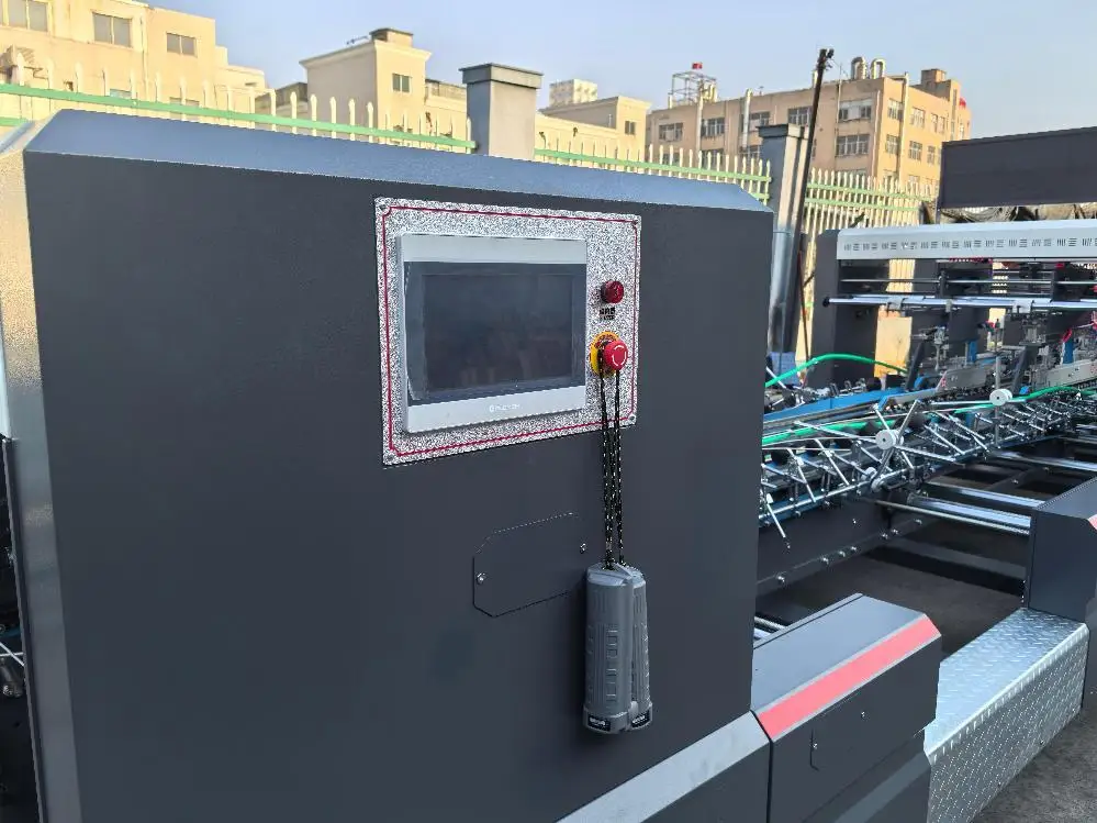 ZH-1450XAG Basic Module Automatic Crash Lock Bottom Paper Box Folder Gluer Machine 24