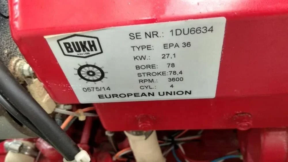 
 Новый морской дизельный двигатель BUKH EPA36 Lifeboat  