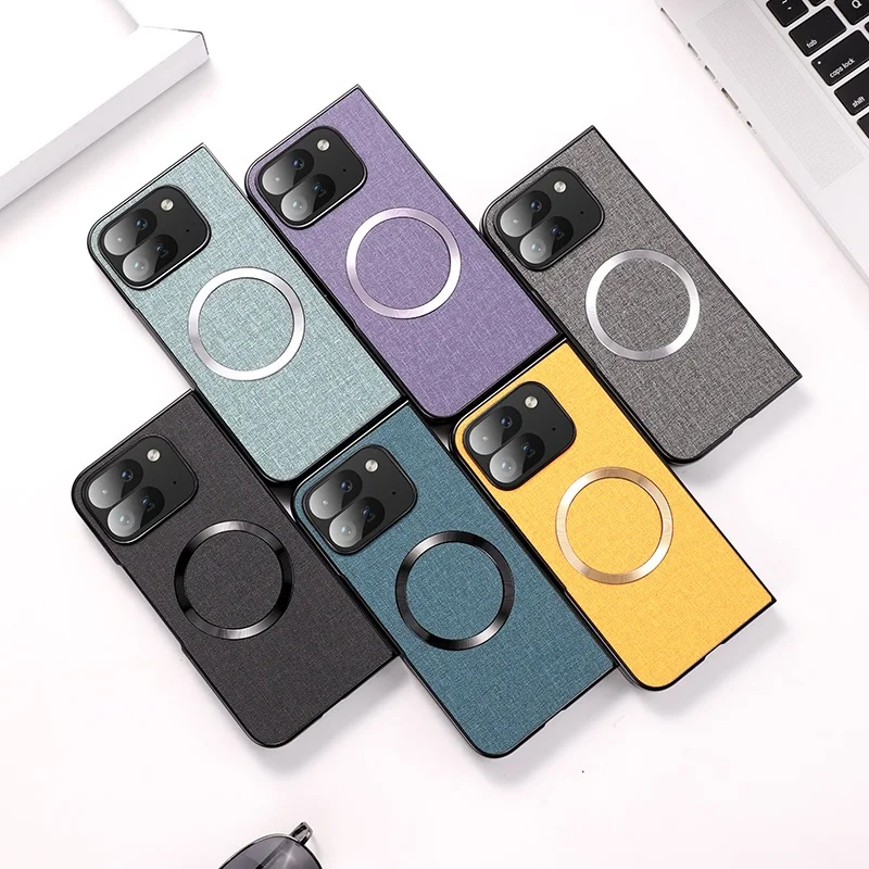 Luxury Cloth Pattern Magnetic Case for Google Pixel