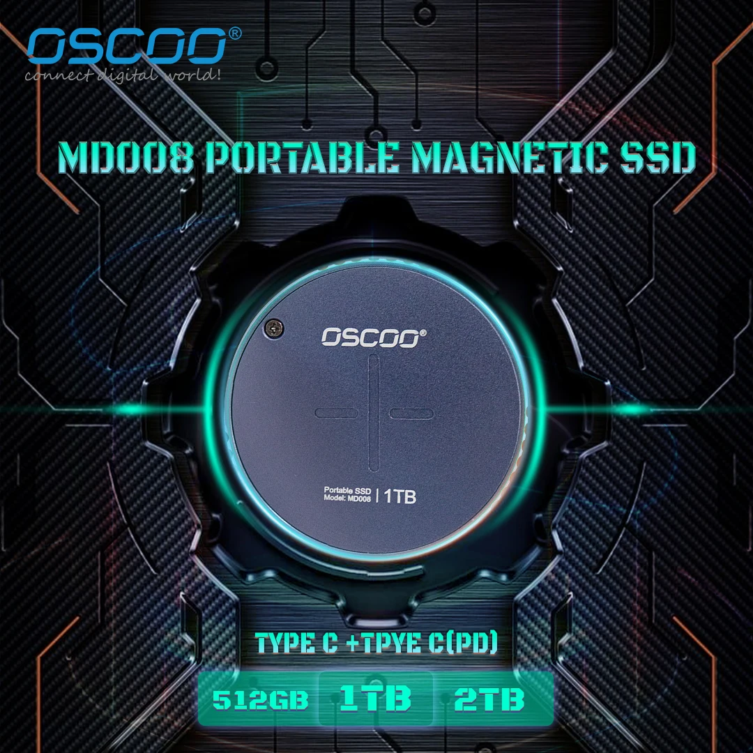 OSCOO Portable SSD - High-Speed Storage for Phones & Pcs
