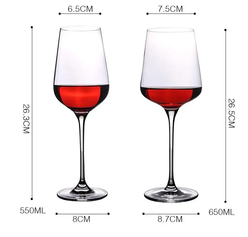 Формы бокалов для вина