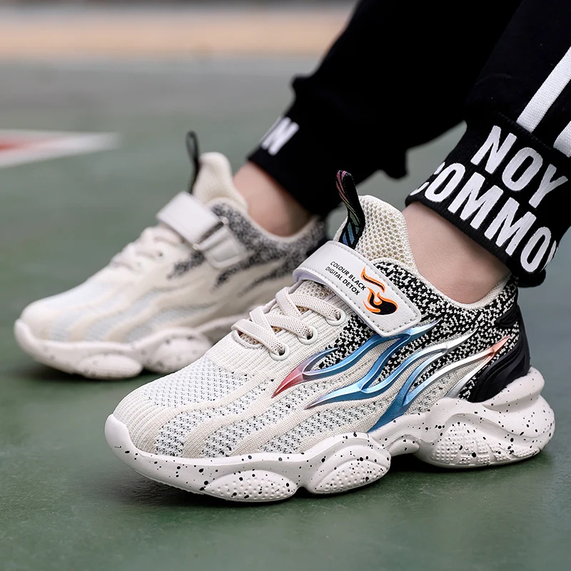 Детские кроссовки для мальчиков и девочек дышащие летняя спортивная обувь прогулок