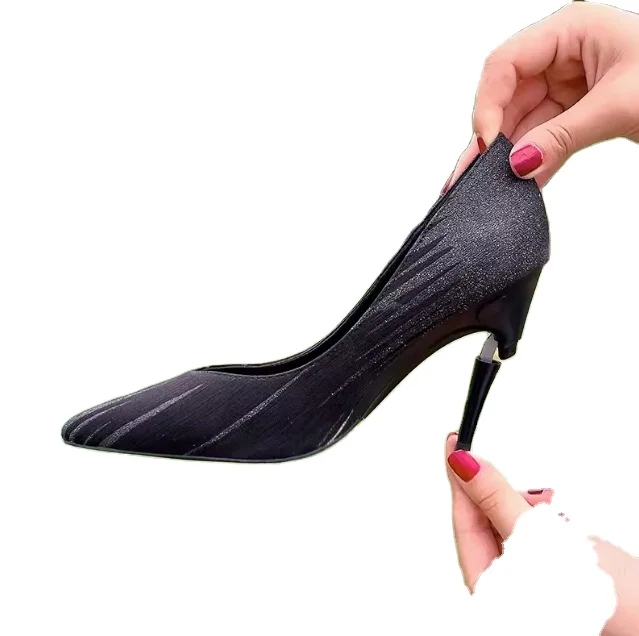 Chaussures pliantes pour femmes Les talons hauts se plient avec les talons  des chaussures pour femmes se plient dans un talon plat réglable avec un