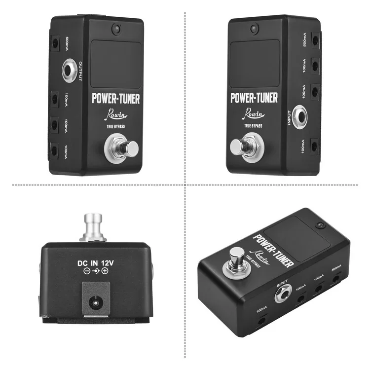 Rowin Tuner Pedal - True Bypass LED Indicator Light
