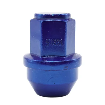 Chrome Wheel lug nuts Hex 21 thread M14x1.5 Vehicles Accessories StainlessAuto Parts Blue Colors g8