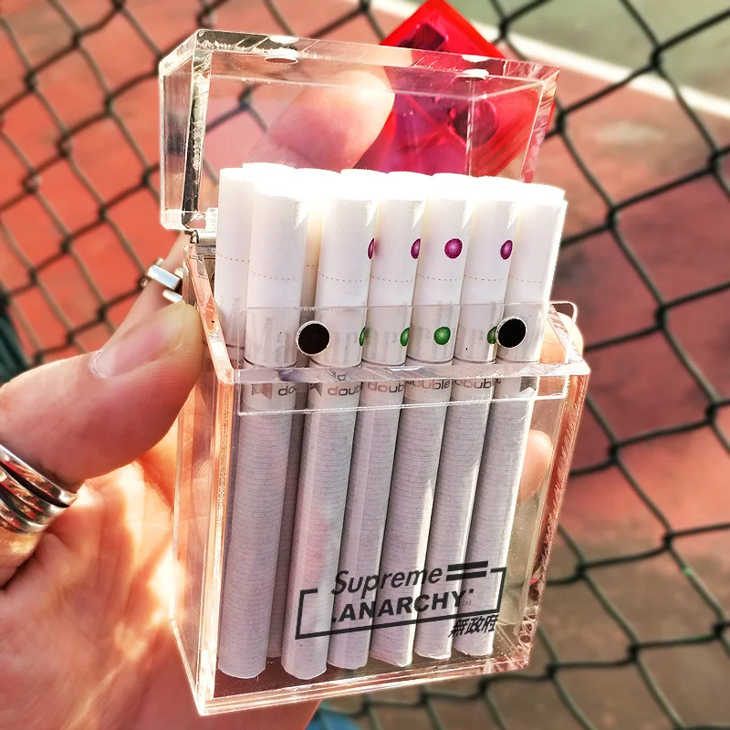 Custom Transparent Acrylic Cigarette Cases - Modern Flip Box with Lid for  Convenient Cigarette Storage