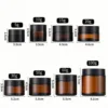 amber jar black cap
