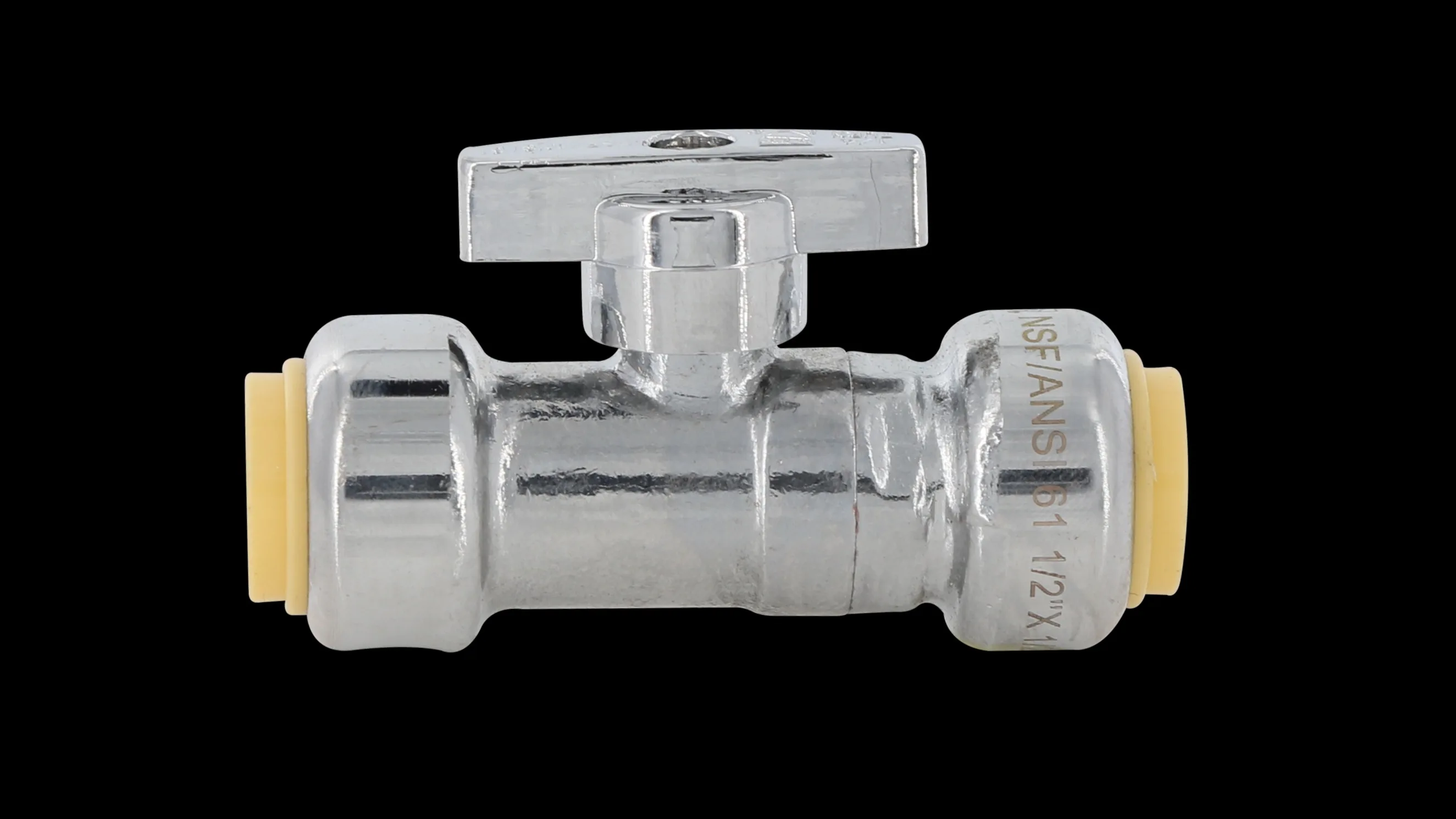 Brass Push Fit Valve Quick Release Bite Type Valves 1/4 Quarter Turn