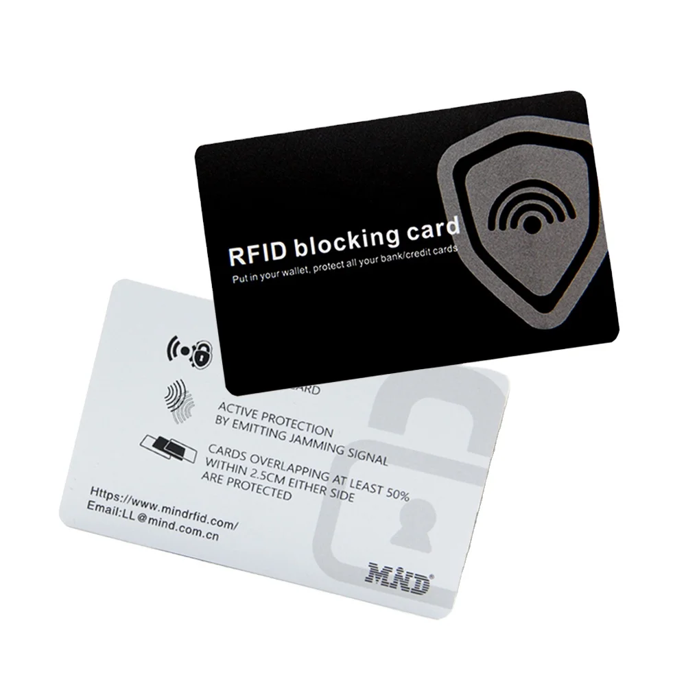 Protecteur De Carte Anti-RFID/NFC - Bloque Les Signaux - Bleu - Neuf étiqueté