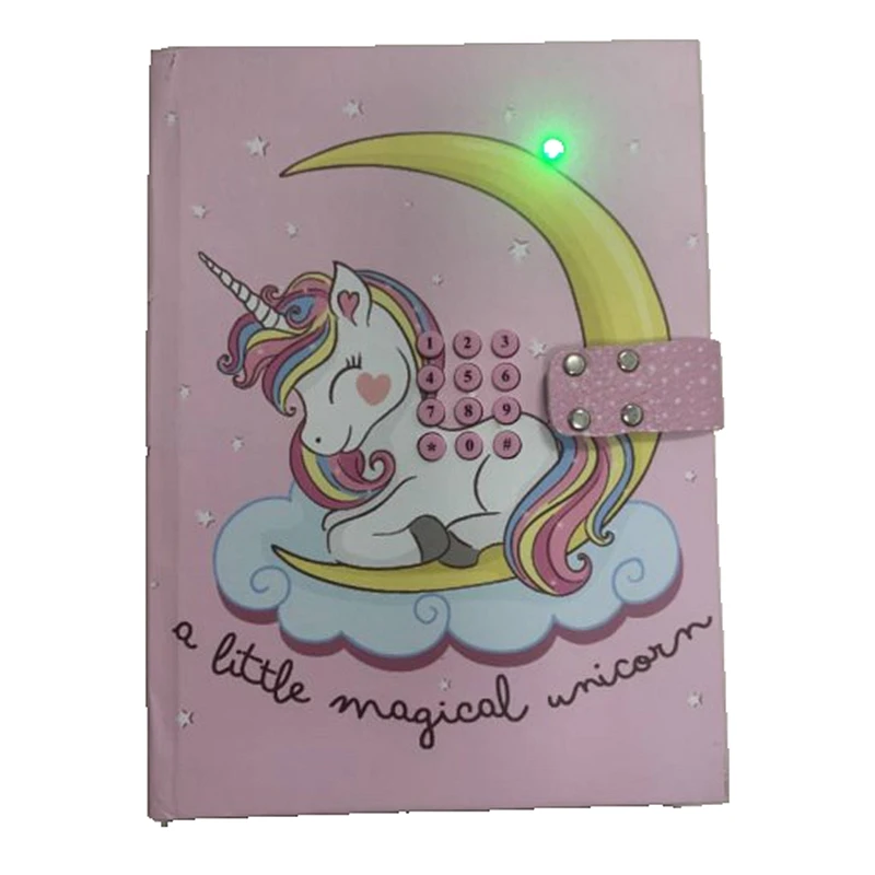 Customised Unicorn Secret Diary with Sound Diary with Code Lock