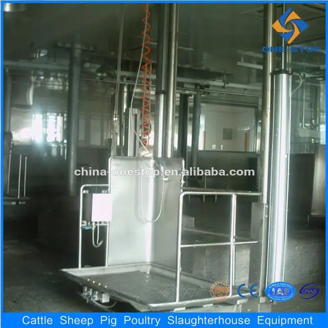 Cattle Cow Pneumatic Lift Platform for Cattle Slaughterhouse