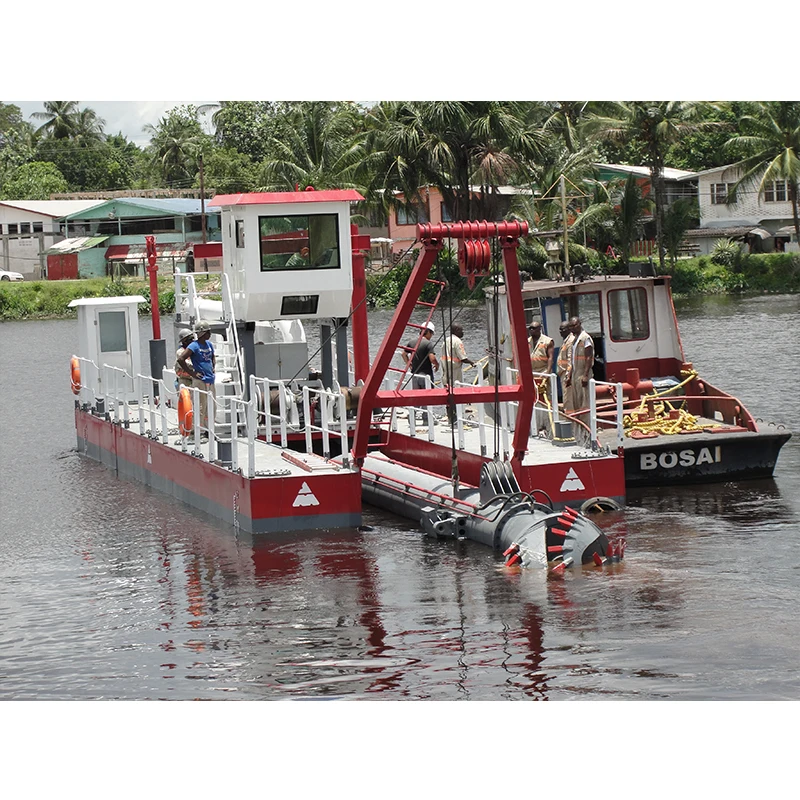 2500m Discharge Distance Mechanical Cutter Suction Dredger with High Pressure Water Pipe