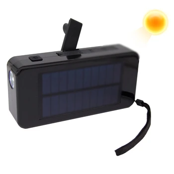 10000mah Hand Crank Solar Charge Mobile Power Bank - Buy Mobile Power 