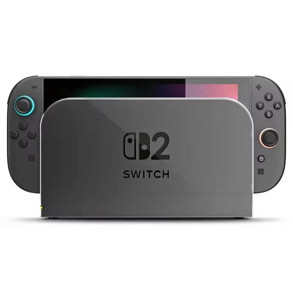 product for nintendo switch 2 game console base crystal cover transparent protective case shockproof scratch resistant laudtec-6