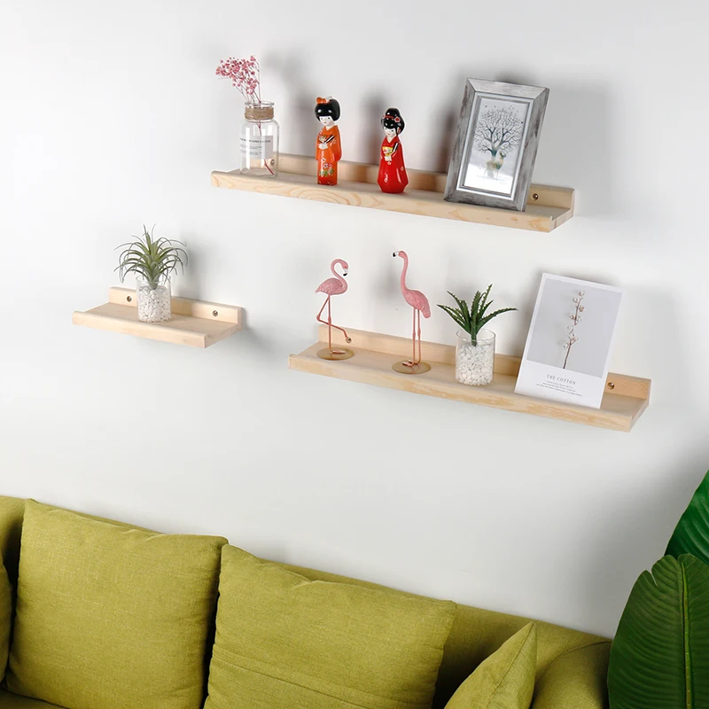 Hot sale shelves wood wall for bedroom morden wall shelf decorative new design floating shelves