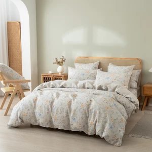 Bed Linen Sets Luxury Digital 3D Print French Linen Bed Sheets Set Linen Duvet Cover