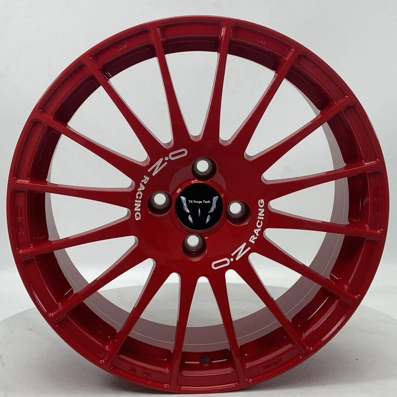 New Forged Aluminium Alloy Wheels Hubs Rims Red One-Piece 40MM 30MM 100MM