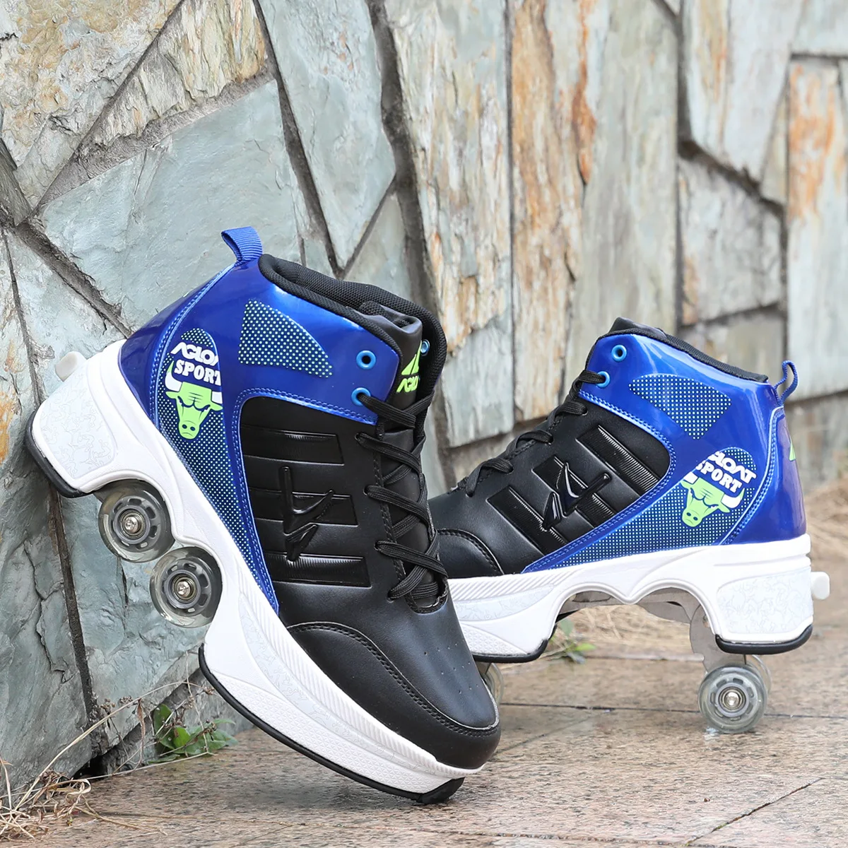 Deformed Shoes and Roller Skates For Adults Wholesale 4 Wheels Skate Shoes