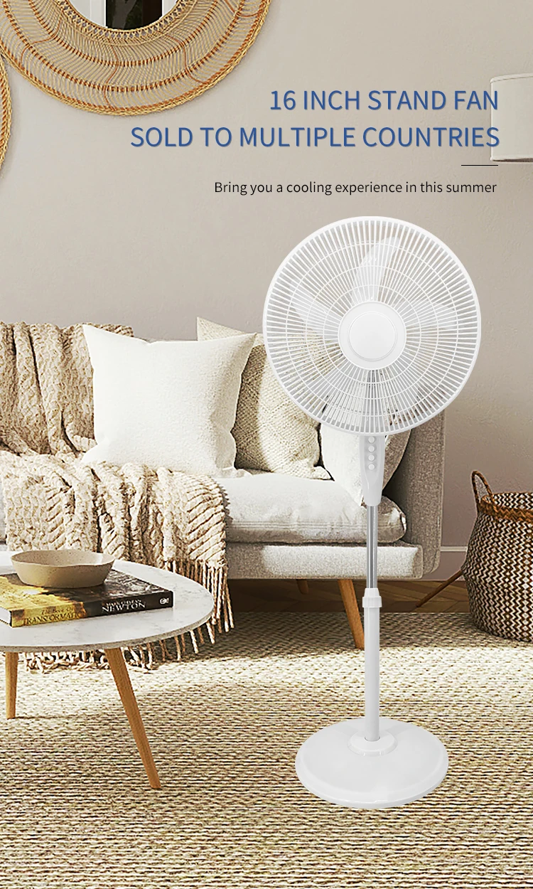 Pedestal Fan, 5-Blade, Electric, Plastic - detail 4