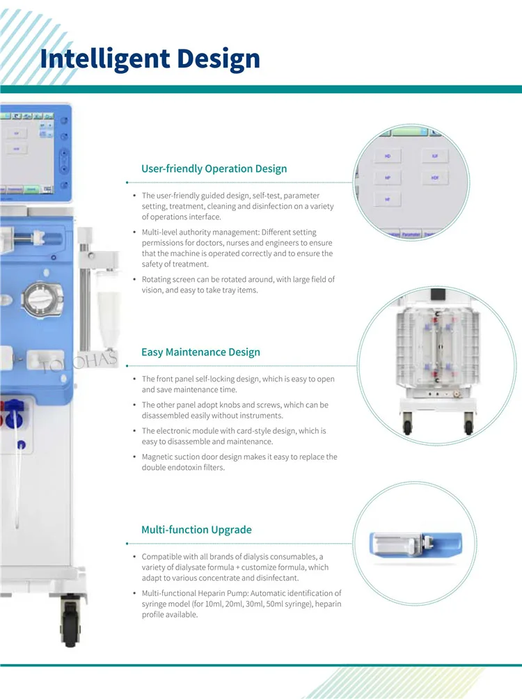 Lho6000 Hospital Equipment Blood Dialysis Machine Price Hemodialysis